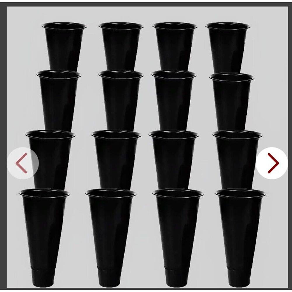 16pc Plastic‎ Buckets REPLACMENT for Fresh Flowers 4 Tier Flower Display Stand
